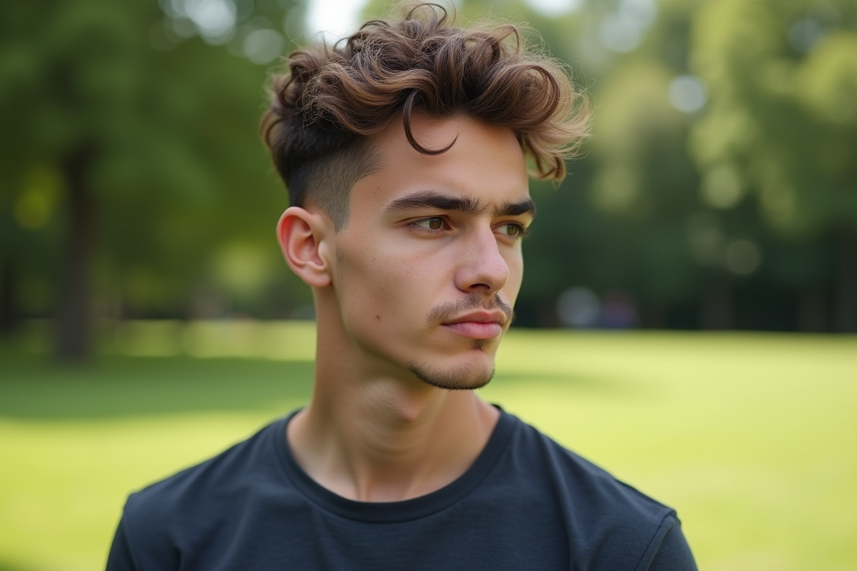 cheveux ondulés